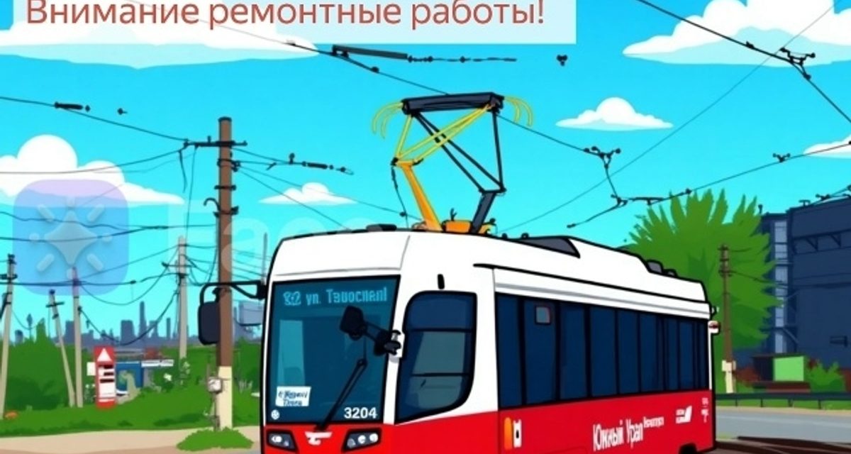 В Магнитогорске 6 октября трамваи изменят маршруты из-за работ у «Профсоюзной»
